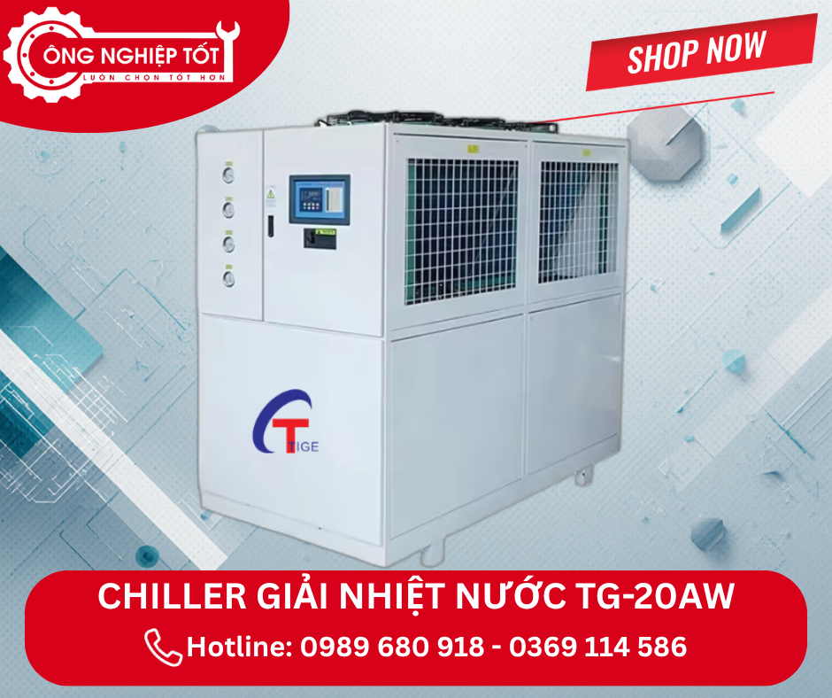 Địa chỉ mua Chiller làm lạnh nước TG-20AW giải nhiệt bằng gió chính hãng, giá tốt